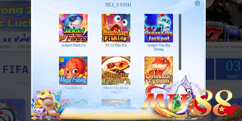 Sảnh JILI Bắn Cá Mu88 - Sảnh game bắn cá 3D hấp dẫn 2026 1 Tìm hiểu về sức hút của sảnh JILI Bắn Cá Mu88